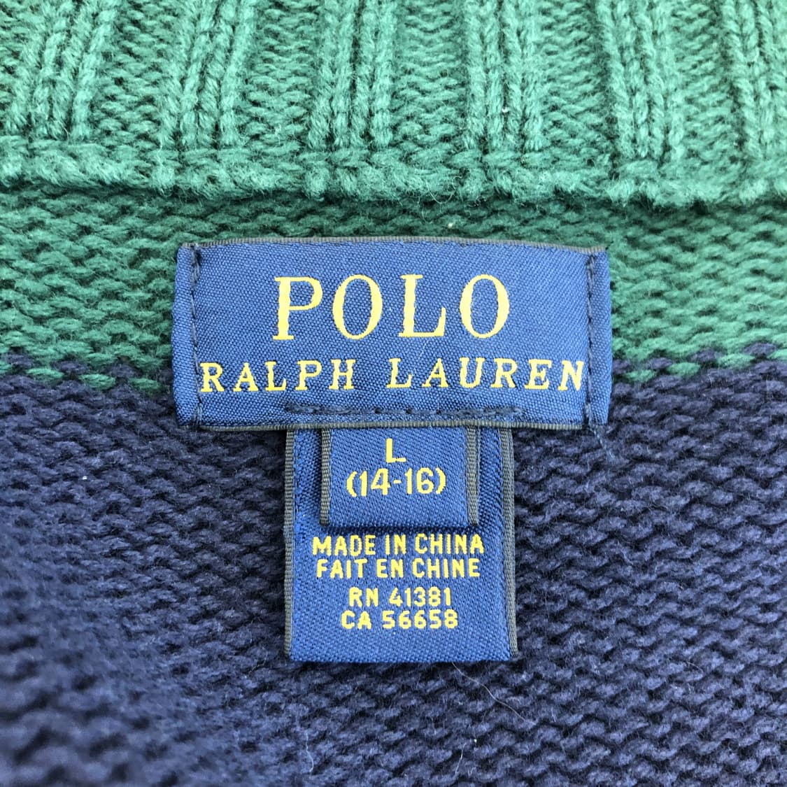 폴로 랄프로렌 코튼 니트집업 55 옐로우포니 상품이미지5