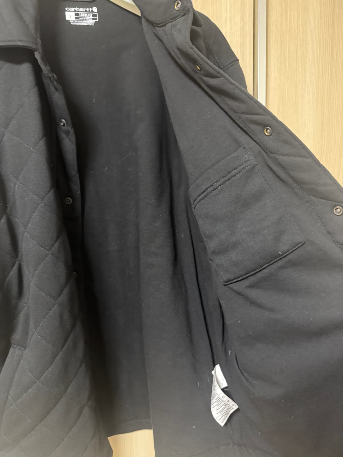 칼하트 us 모직퀼팅 셔츠 자켓 상품이미지5