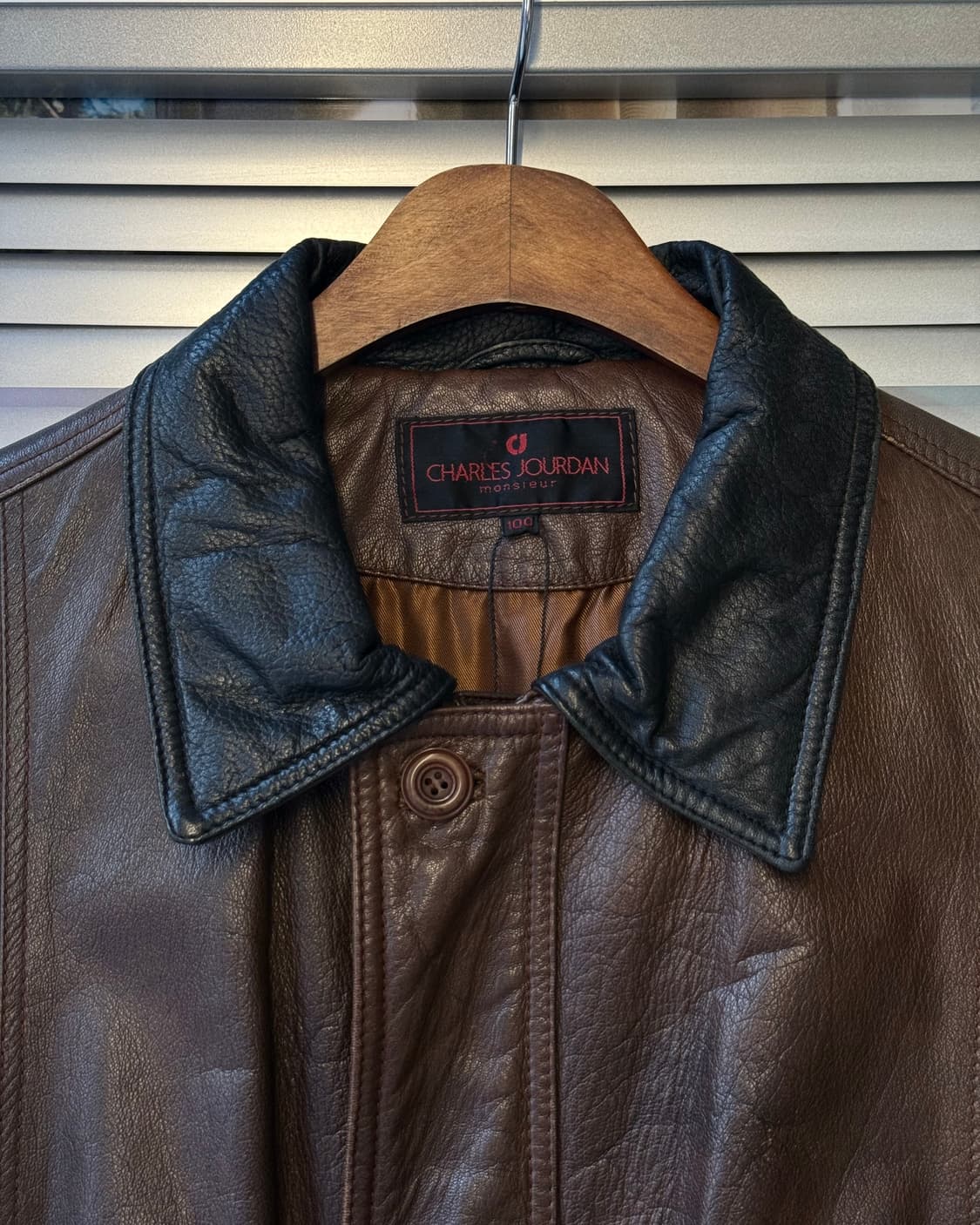 CHARLES JOURDAN goatskin leather jacket 상품이미지5