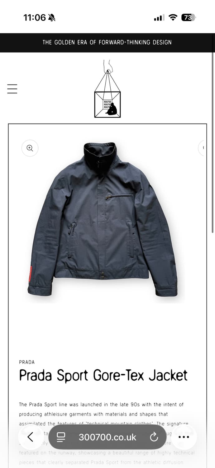 프라다 스포츠 고어텍스 블루종 상품이미지8