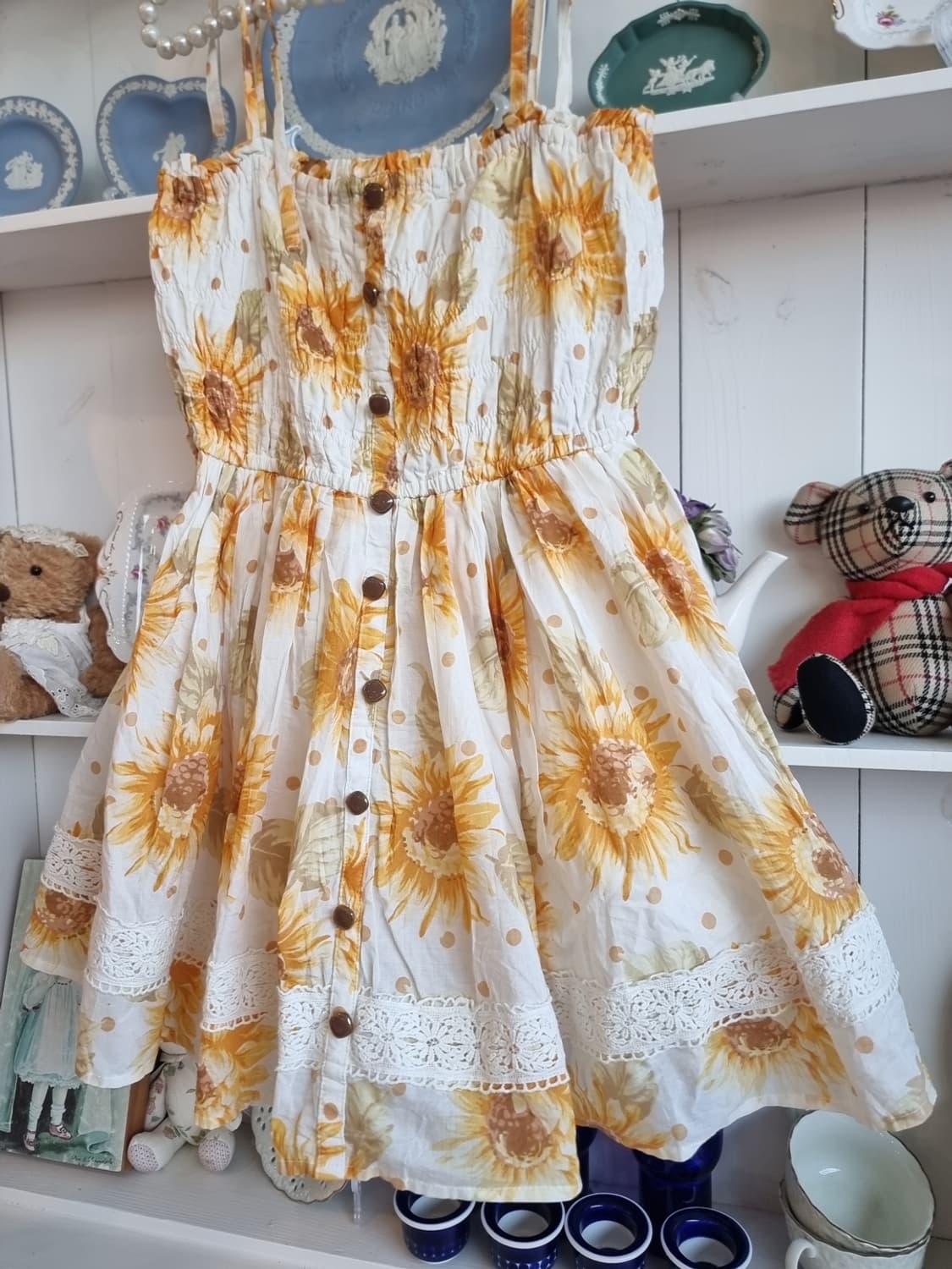 리즈리사(LIZ LISA) 해바라기 셔링 미니 원피스 상품이미지3