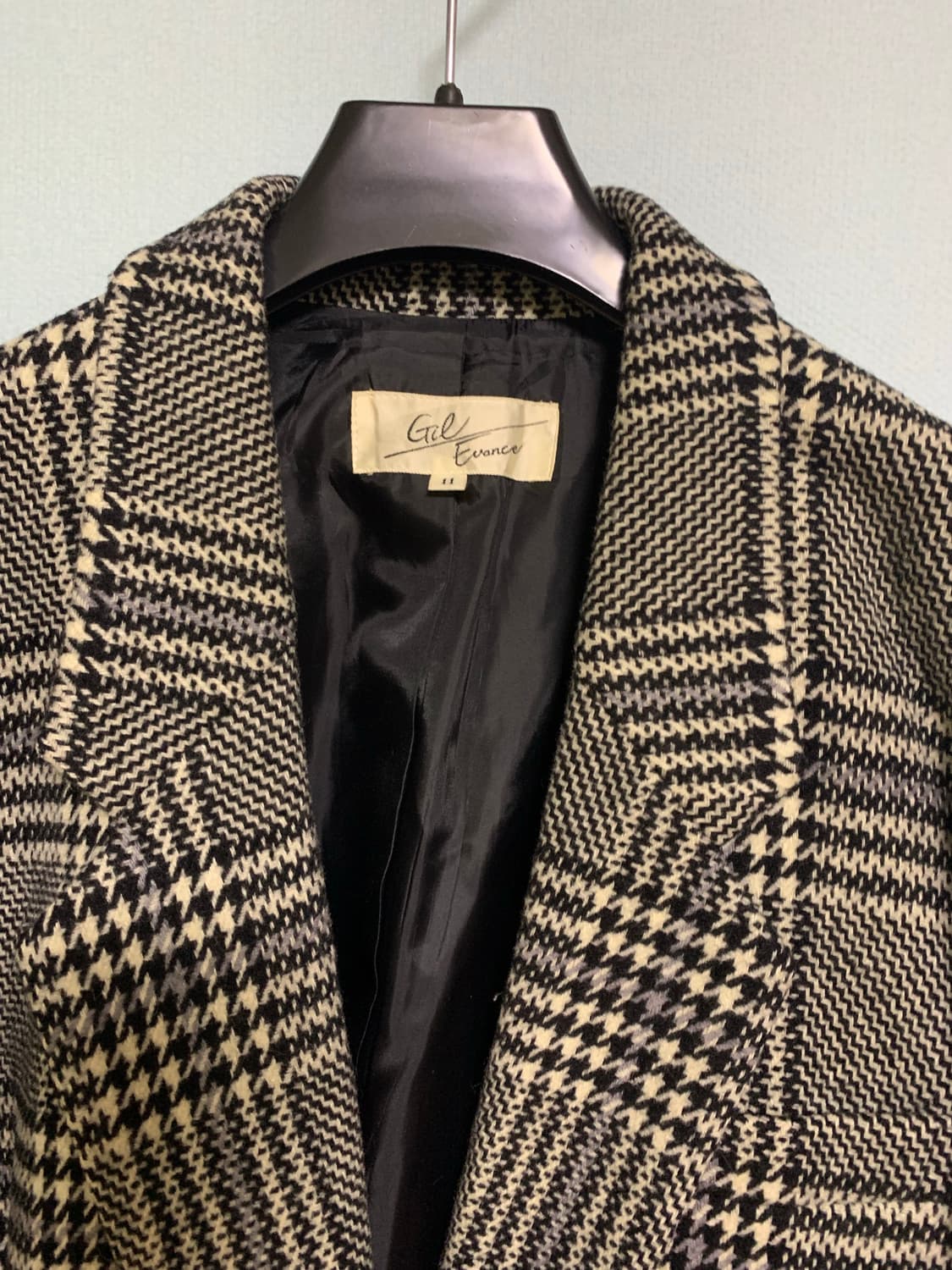 빈티지 모직 체크자켓 상품이미지2