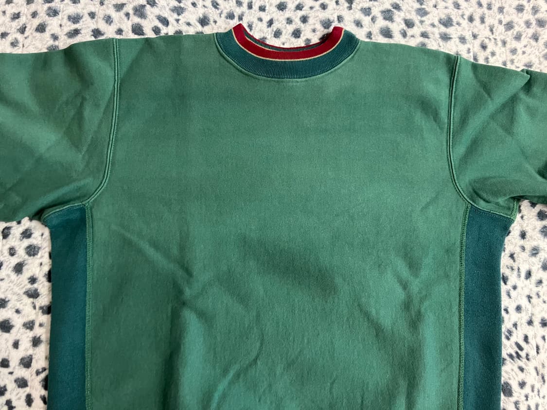 빈티지 USA 80-90sMT스포캔니팅밀스 리버스위브 그린 스웻셔츠 L 상품이미지2