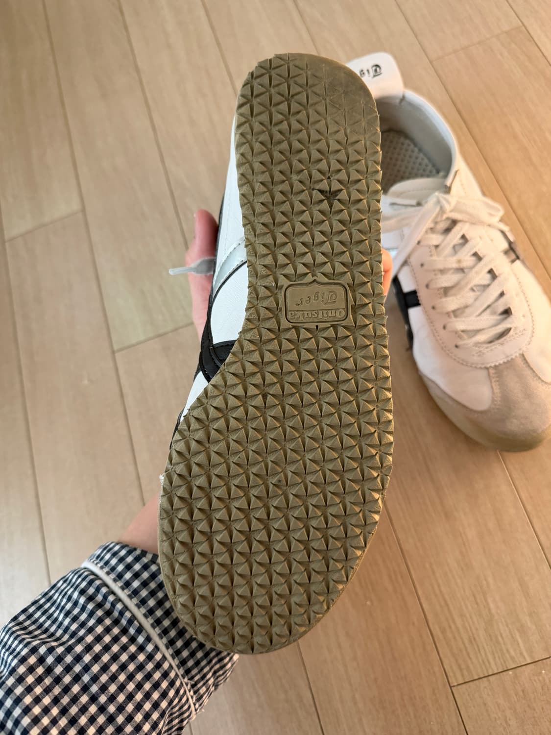 오니츠카 타이거 맥시코 66 빈티지 화이트 블랙 상품이미지8