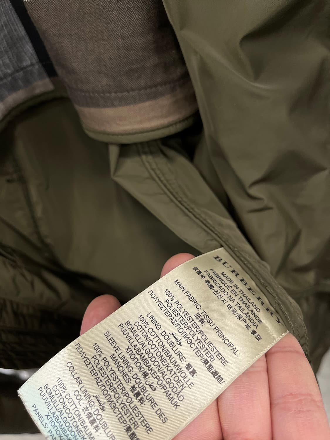 110) 버버리 벨티드 나일론자켓  상품이미지6