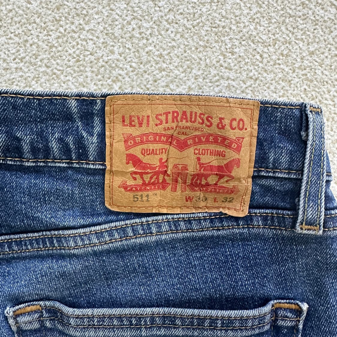 W30L32 리바이스 511 슬림핏 0320D 상품이미지4