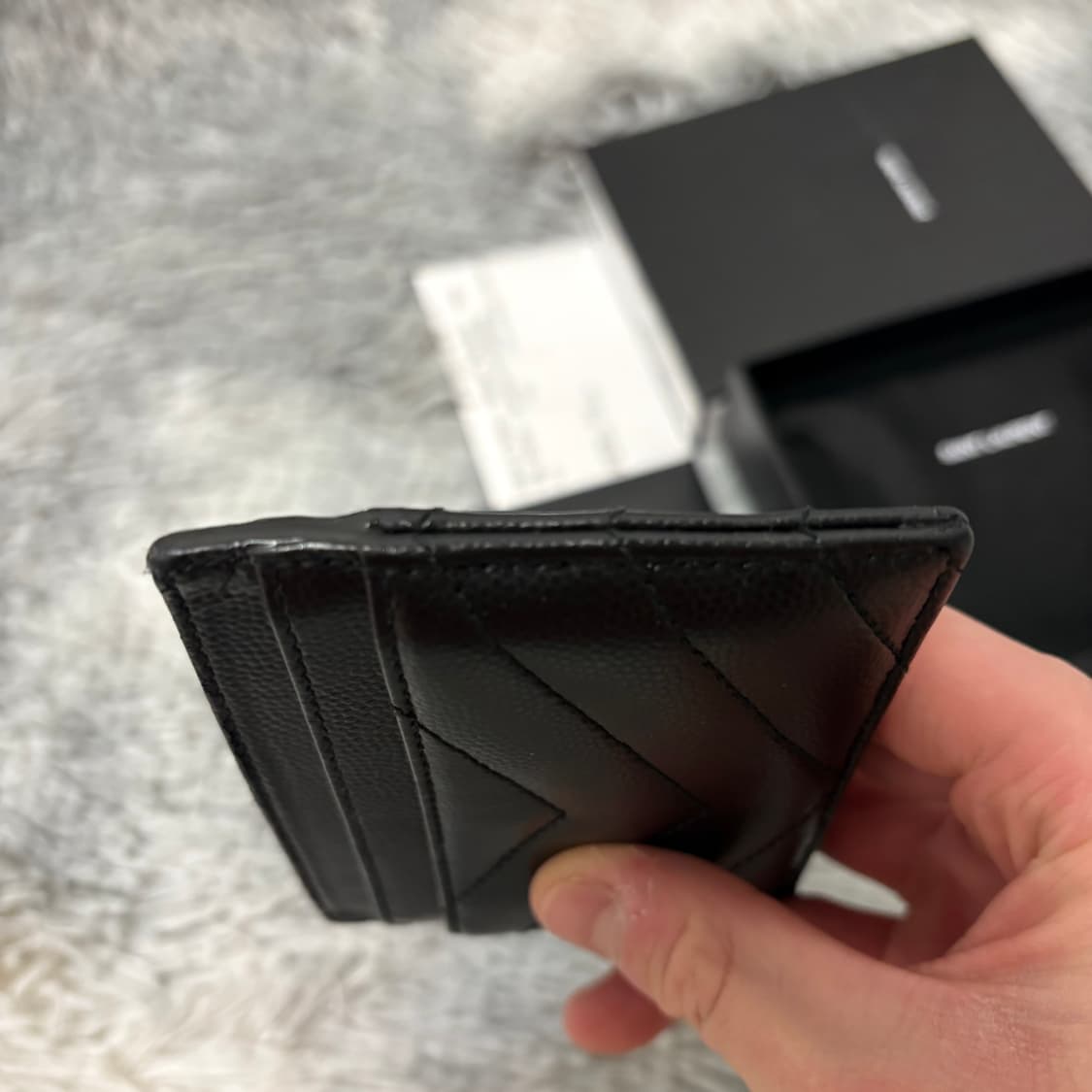 입생로랑 마틀라세 카드지갑 은장 상품이미지4