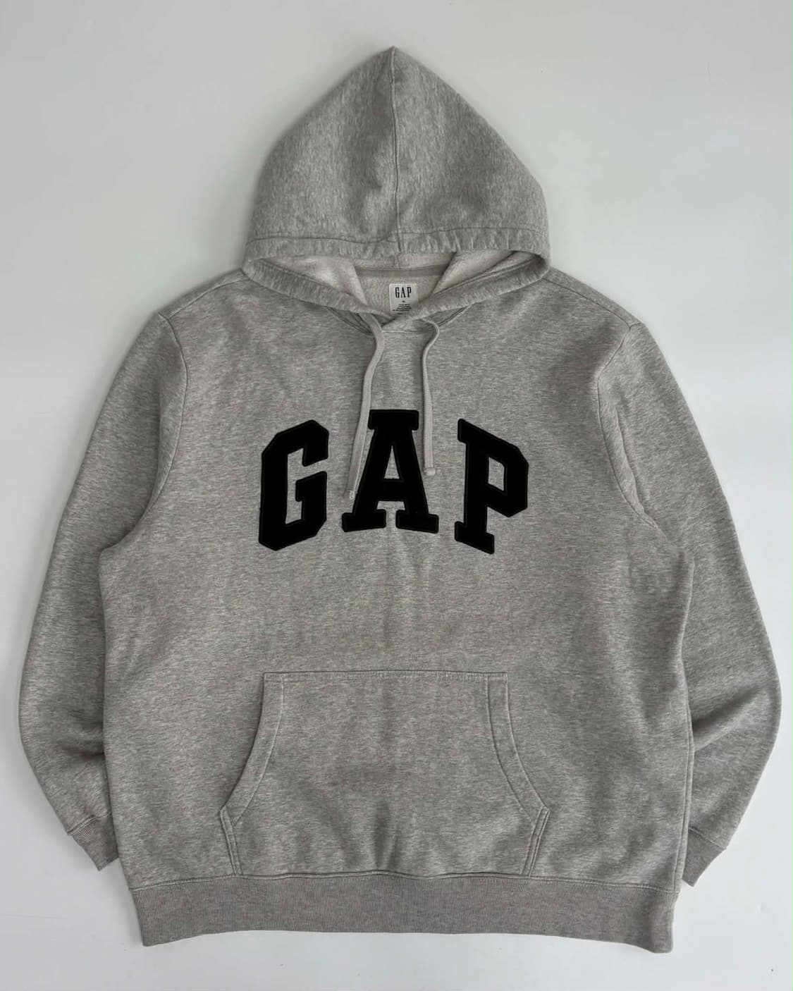 [XL] 갭 빅로고 그레이 후드티 스웻 셔츠 상품이미지2