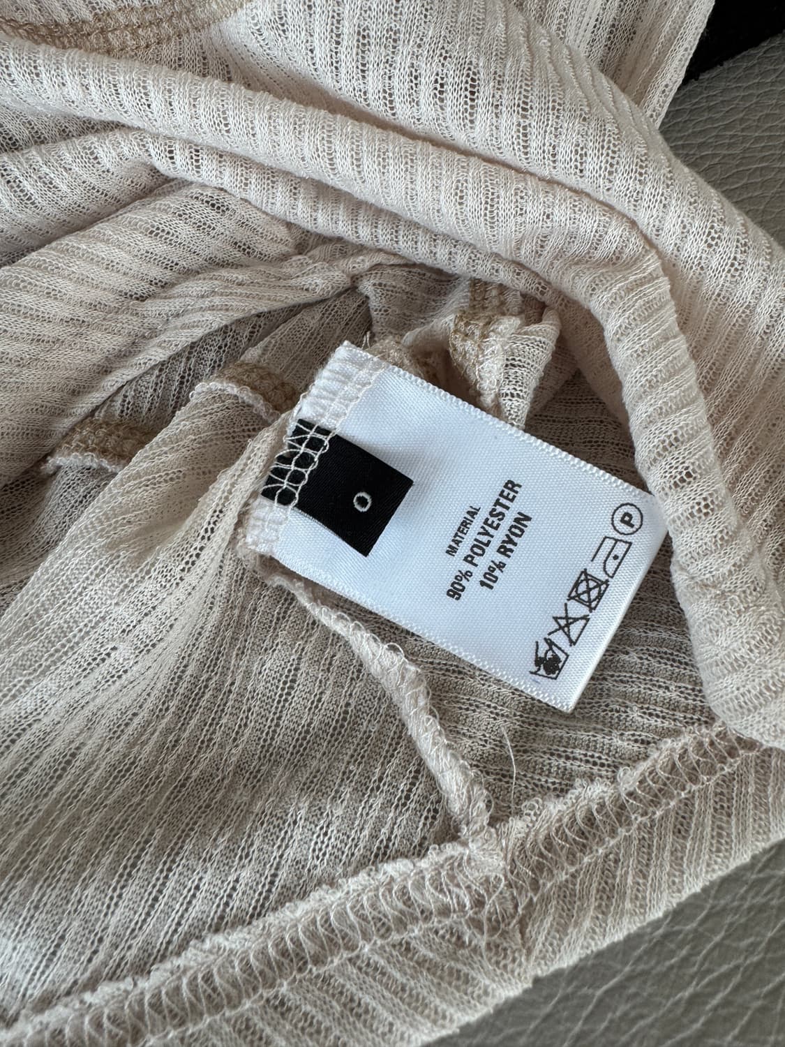 혜인서 HYEIN SEO 지퍼 크롭탑 사이즈 0 상품이미지4