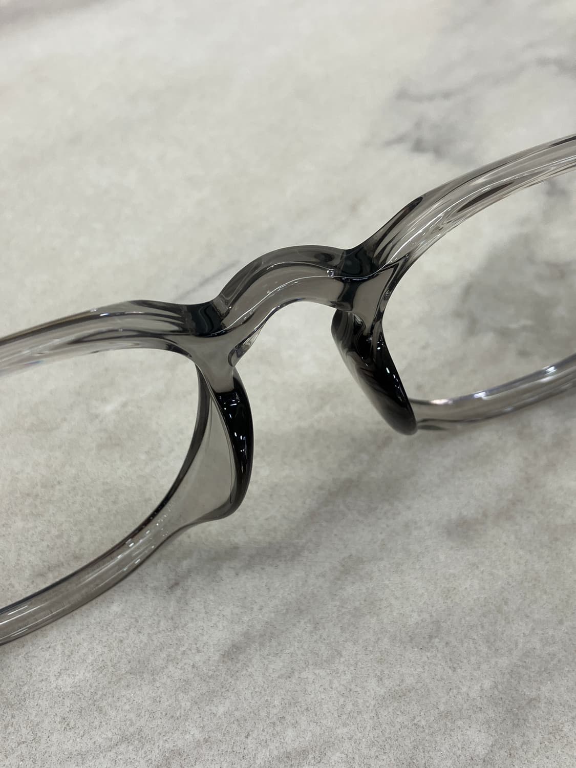 B76 KS 투명 그레이 웰링턴 뿔테 안경6836 상품이미지4