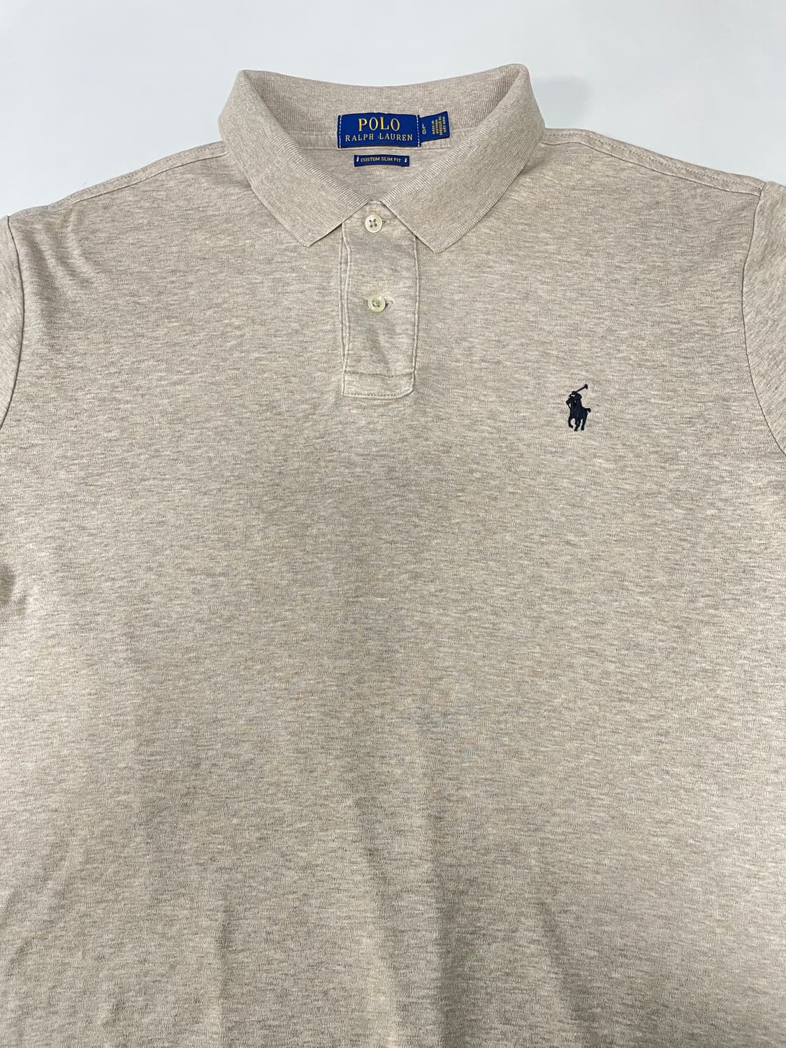 [L] 폴로 랄프로렌 코튼 PK 카라 반팔 티셔츠 커스텀 슬림핏 상품이미지2