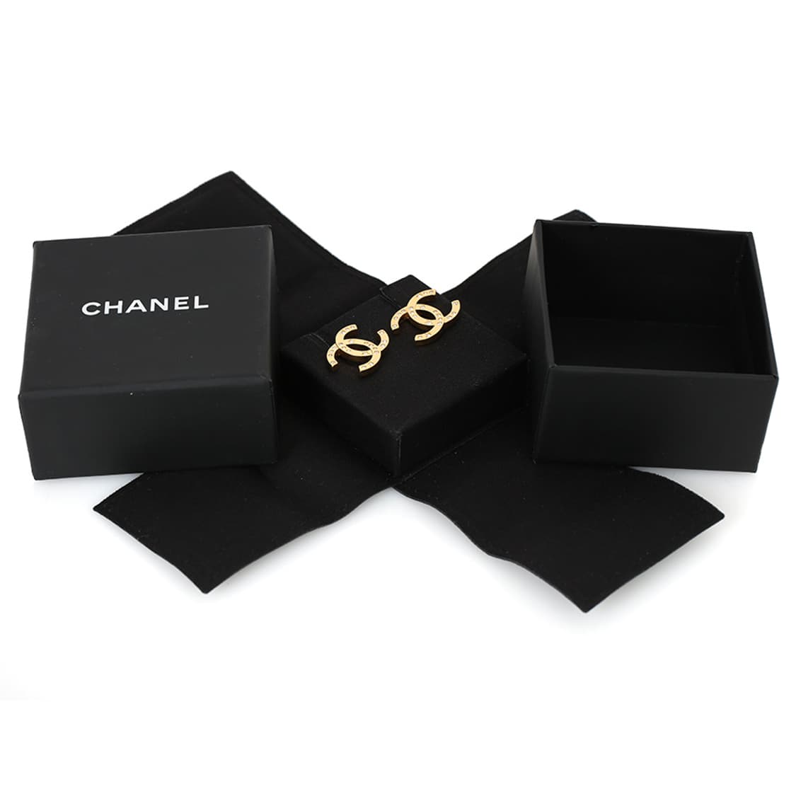 샤넬 라인스톤 스타 이어링 스터드 코코 CC 귀걸이 ABE517 상품이미지8
