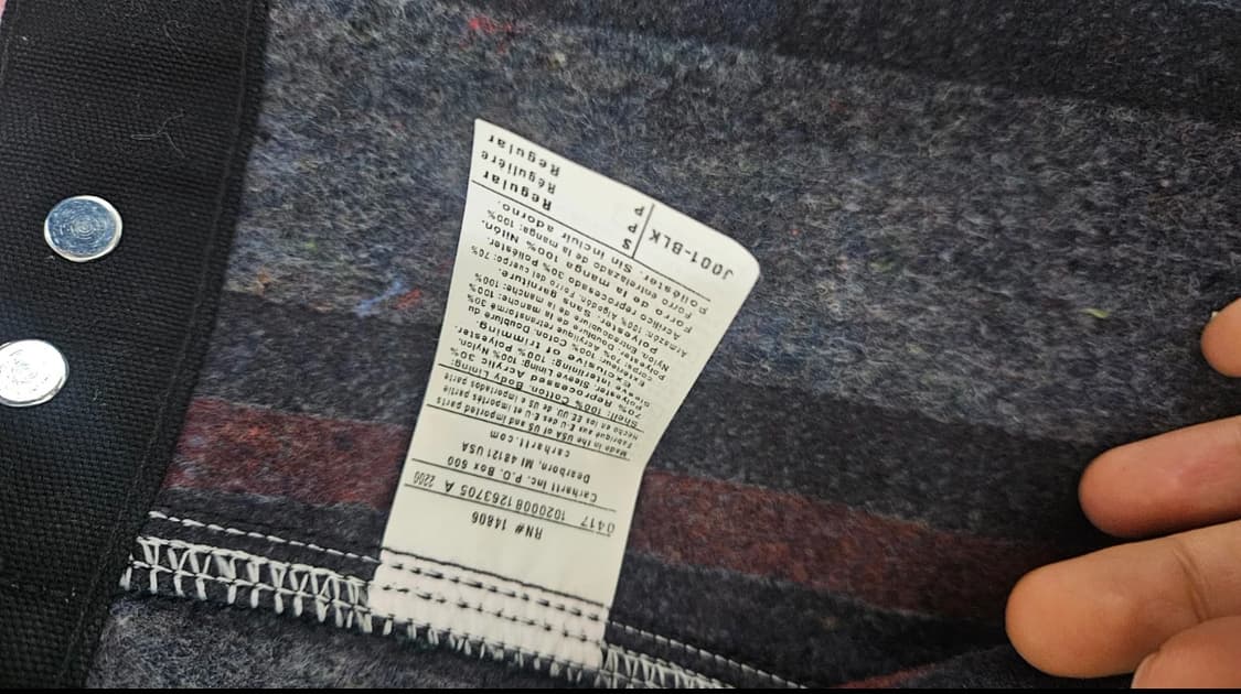 [S] 칼하트 디트로이트 j001 자켓 블랙 정품 상품이미지5