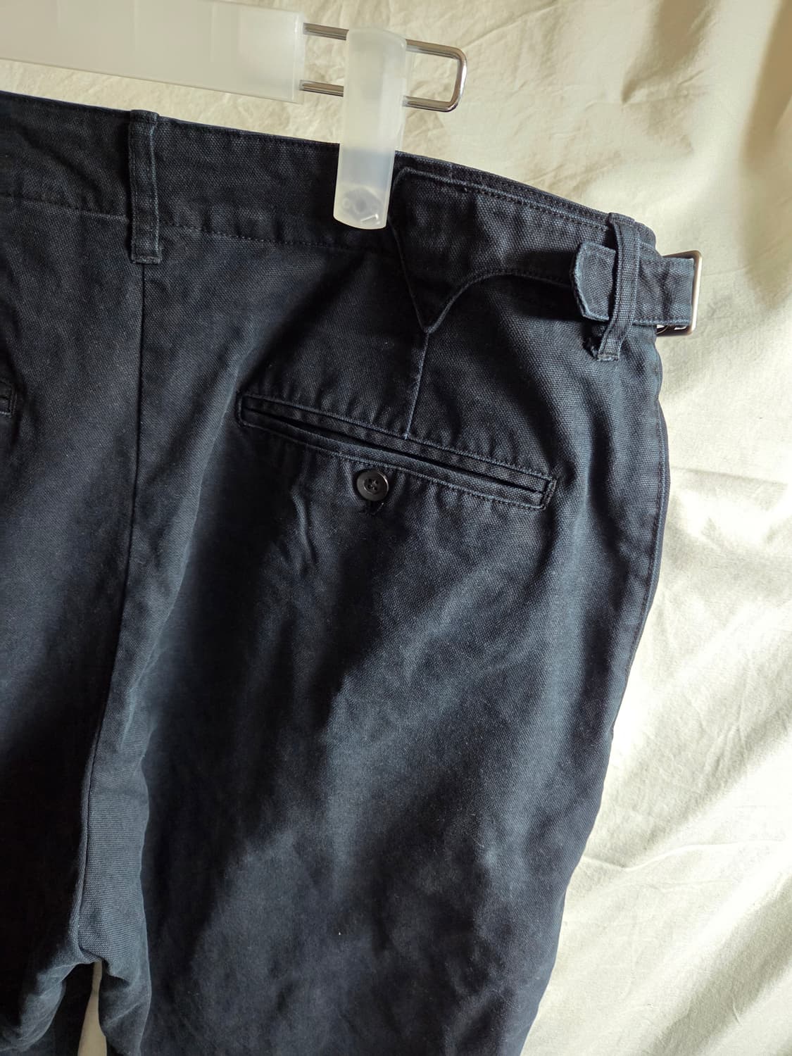 셔터 브리스번 모스 캔버스 코튼 워커 팬츠 블랙 L 상품이미지4