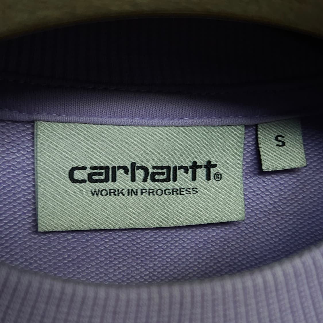 S ) 칼하트 WIP 자수로고 연보라 맨투맨 상품이미지3