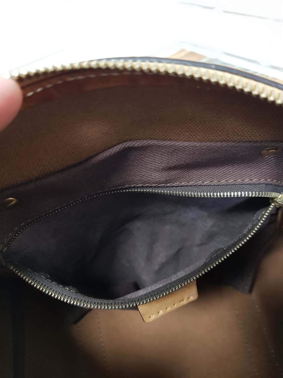 [정품] 셀린느 마카담 미니 보스턴백 브라운 상품이미지10