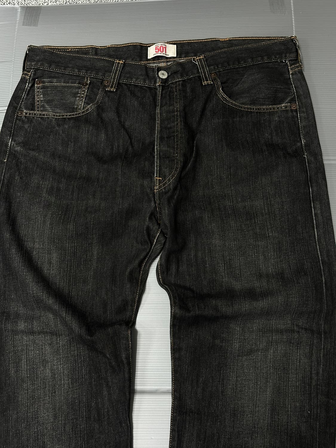리바이스 501 데님 팬츠 바지 흑청 38X32  상품이미지2