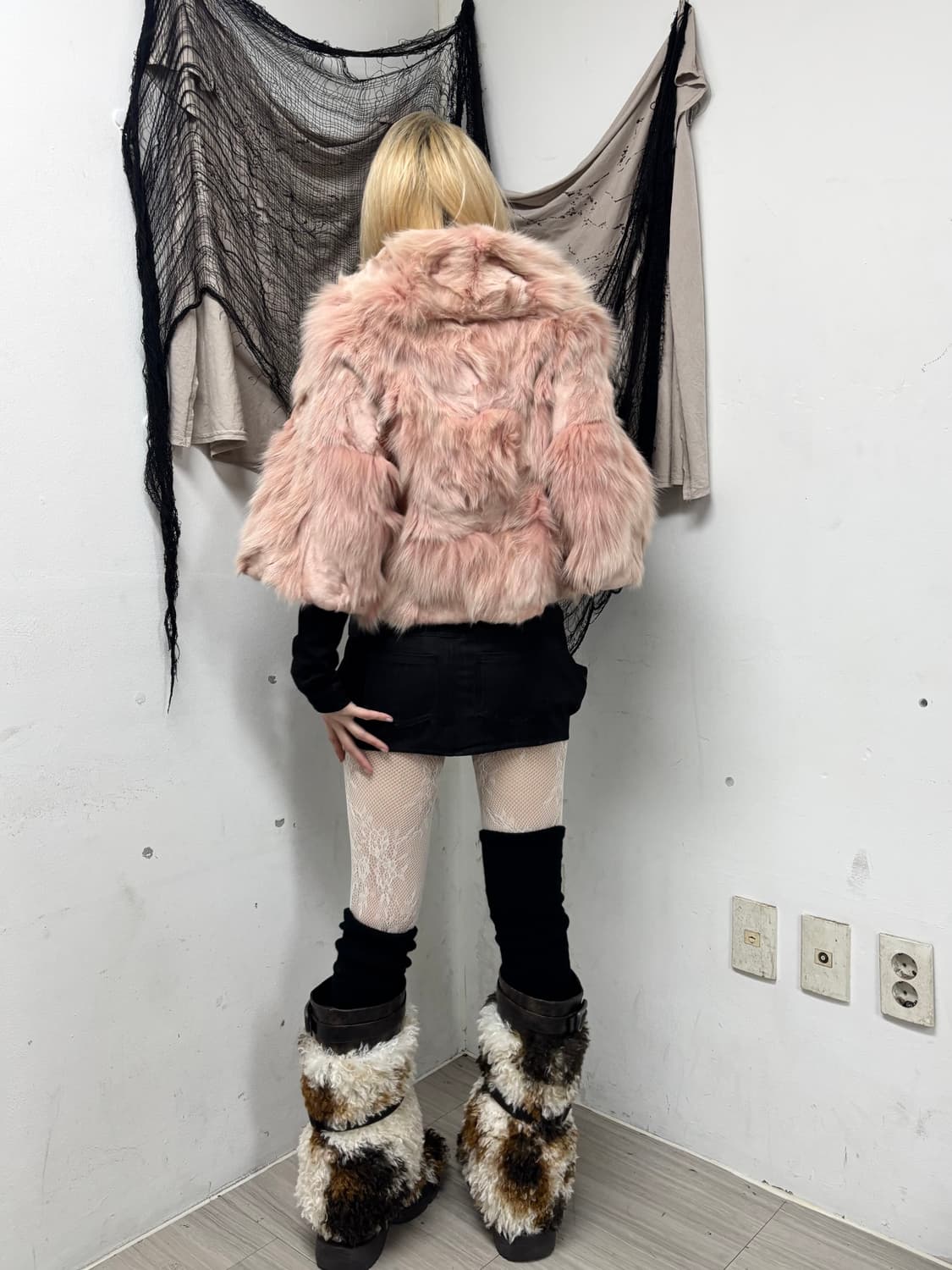 🩷Rare Color🩷Pink Fox Fur Jacket 🩷Rare 상품이미지4