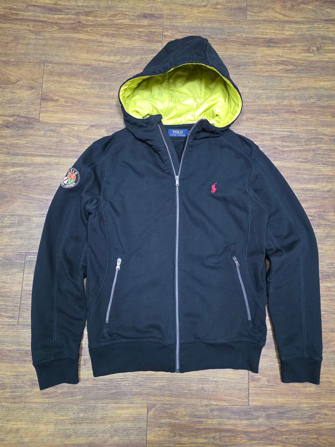폴로 와펜 후드집업 상품이미지1