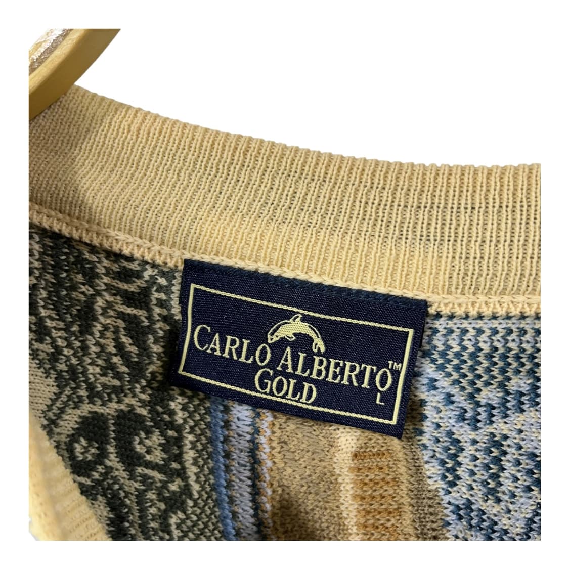 [Carlo Alberto] 빈티지 3D 케이블 울 니트 상품이미지5