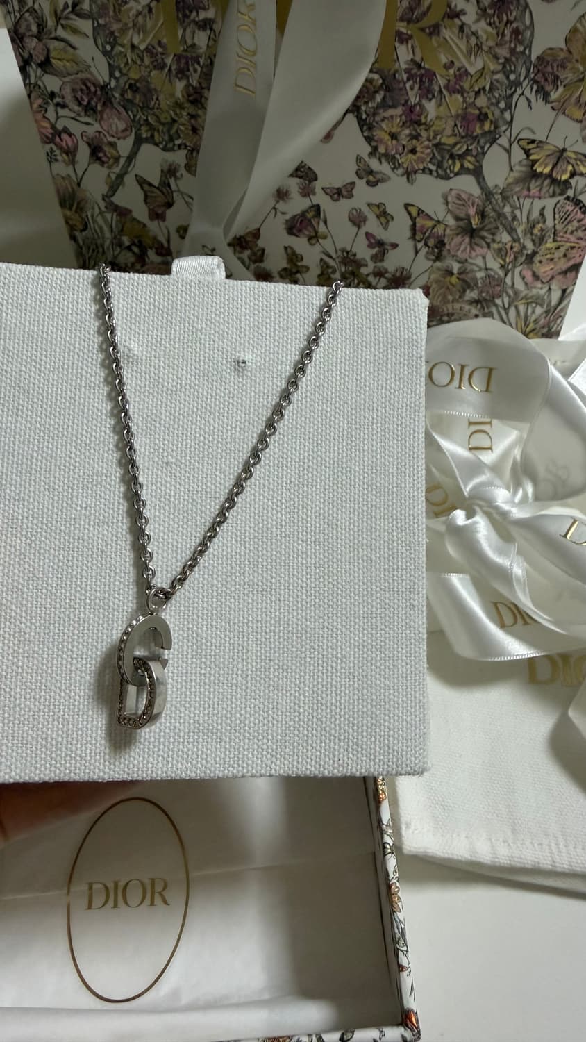 디올 CD lock 체인 목걸이 백화점 풀박스 상품이미지5