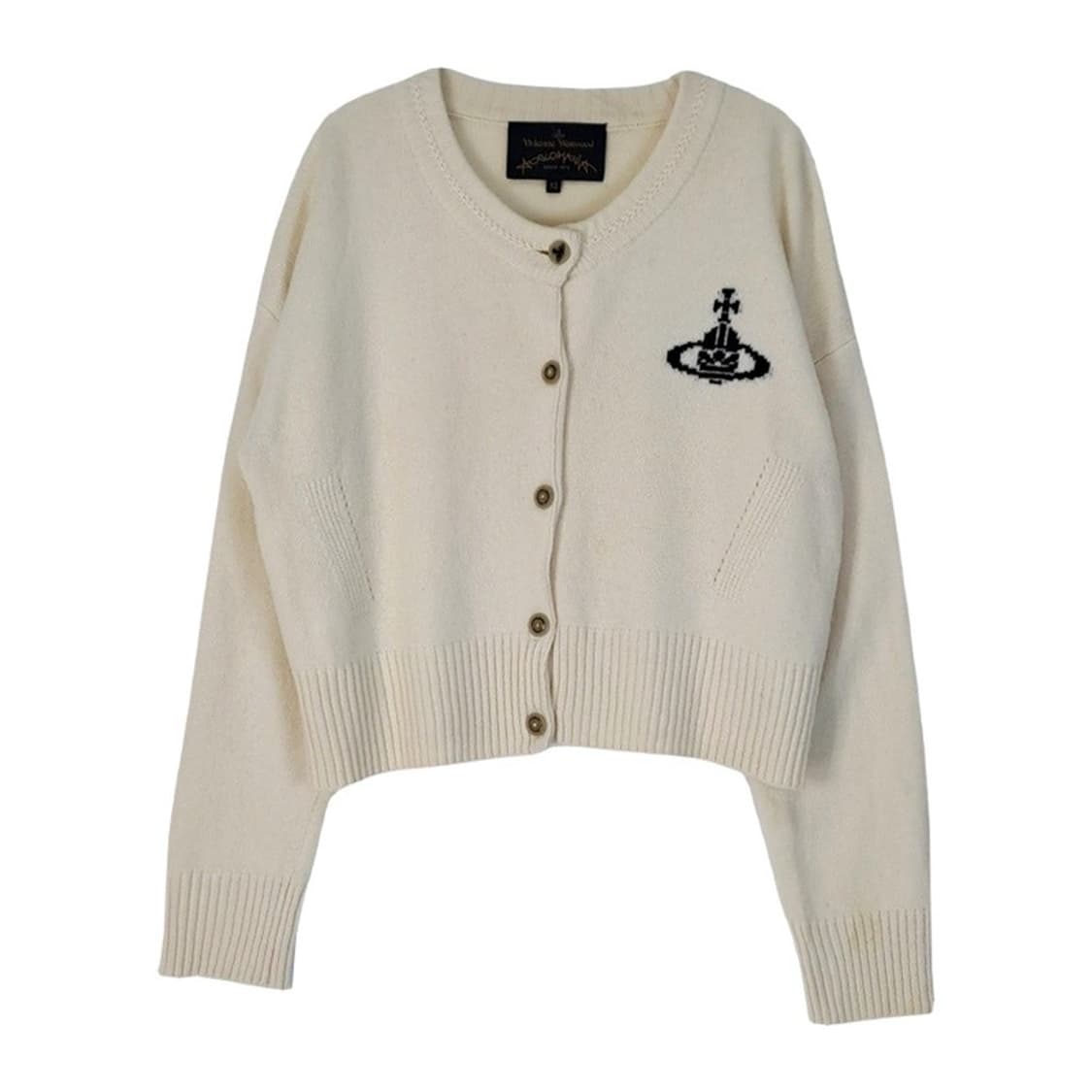 비비안웨스트우드 앵글로매니아 로고 가디건 상품이미지1