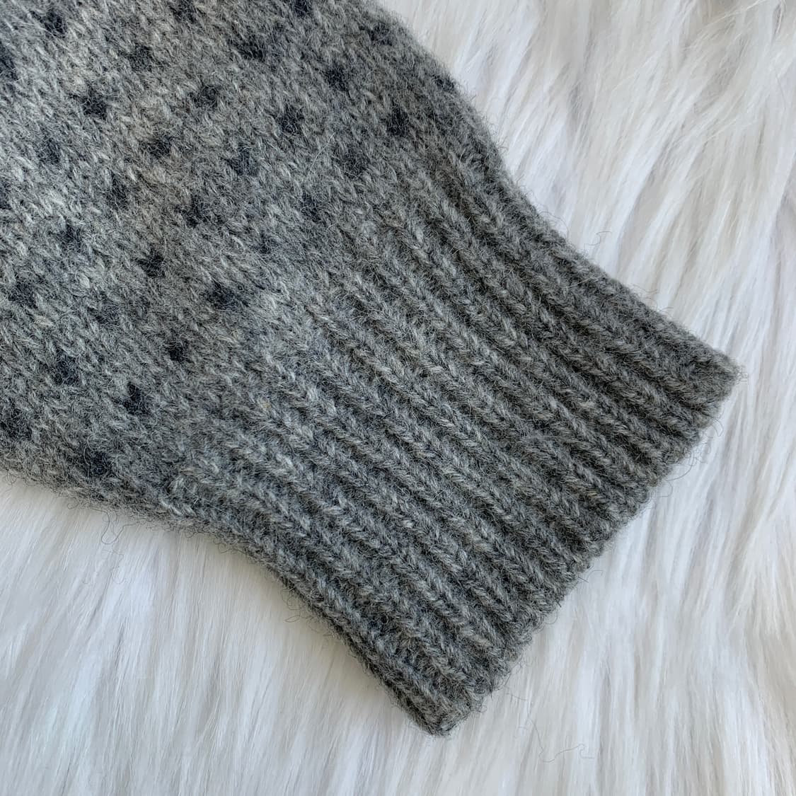 일본 빈티지 ROBARTTODD 울100 노르딕 니트 1828 상품이미지5