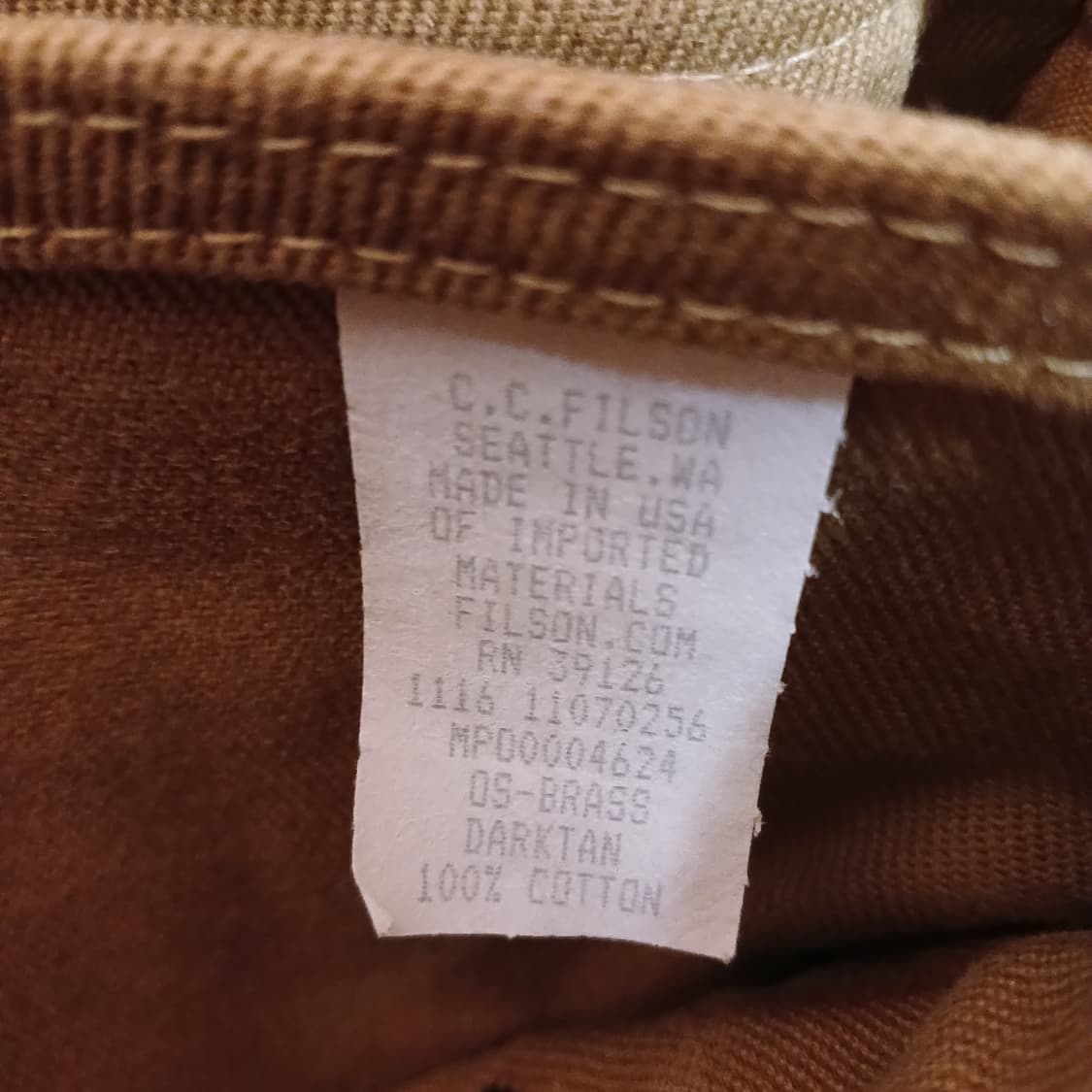 필슨 256 가방. USA생산. 어깨끈 없음. 상품이미지4