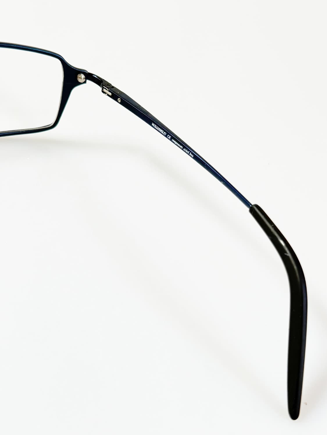90s WILLIAMS F1 네이비 슬림 스퀘어 메탈 빈티지 안경 상품이미지7