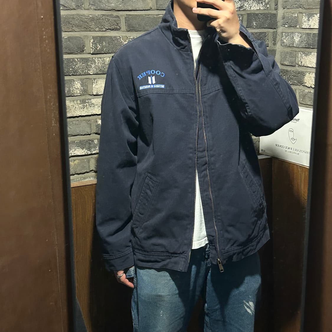 L) Corner Stone USA 워크웨어 워크 자켓 네이비 상품이미지9