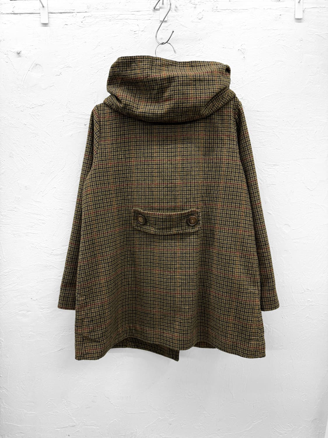 as know as 체크 후드 코트 상품이미지5