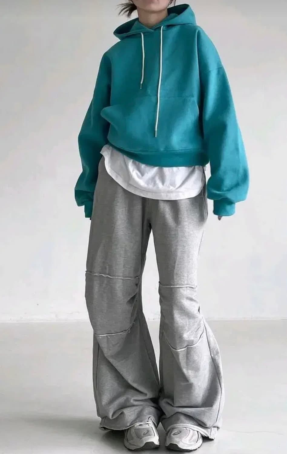 멜팅픽셀 청록 후드티  상품이미지1