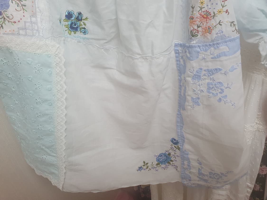 엔느 빈티지 패치워크 블라우스 상품이미지3