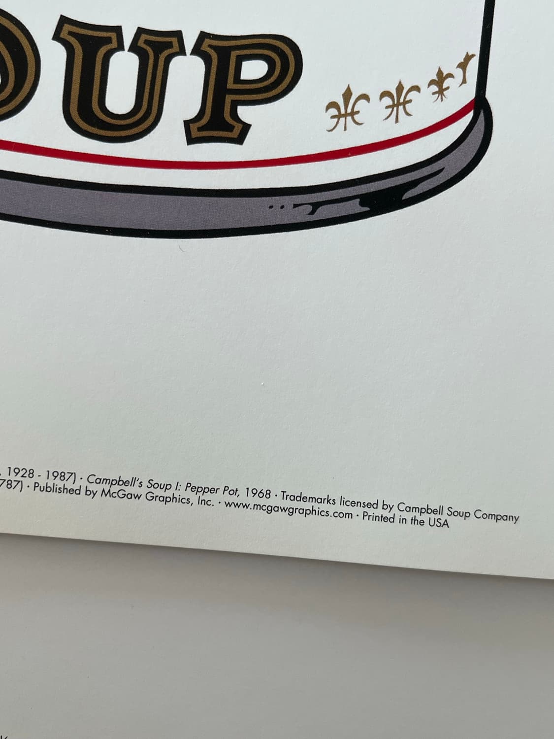 앤디워홀 캠벨수프 McGaw Graphics 정품 포스터 9종 상품이미지10