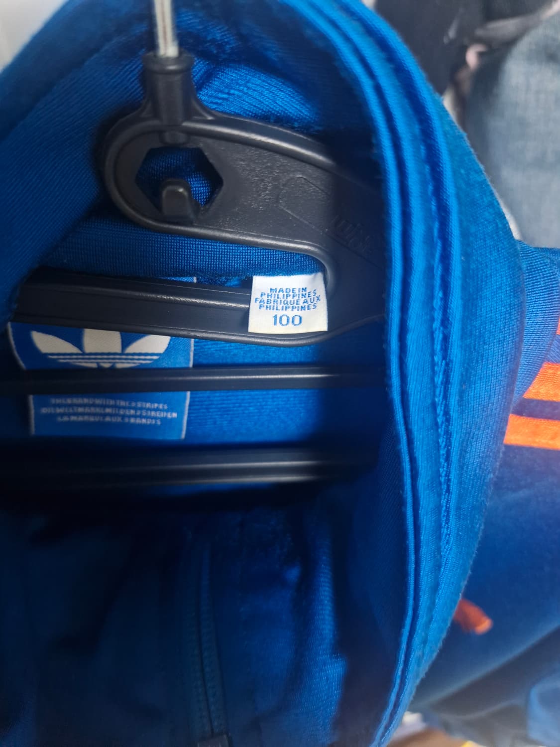 아디다스 정품 구형파이어버드(구파)져지 블루주황 100 상품이미지3
