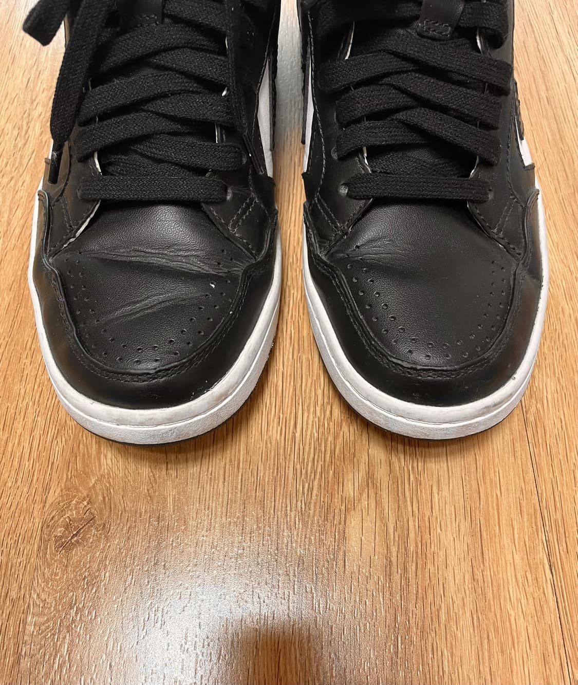 이제는 단종된 컨버스 웨폰 86 og 검/흰 범고래 상품이미지3