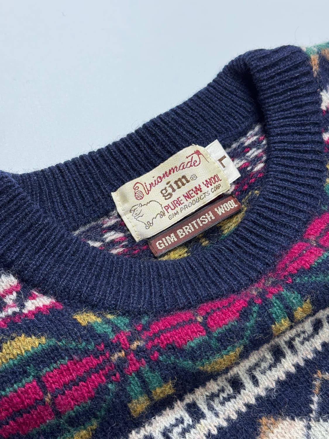 GIM 빈티지 페어아일 니트 스웨터 L 상품이미지4