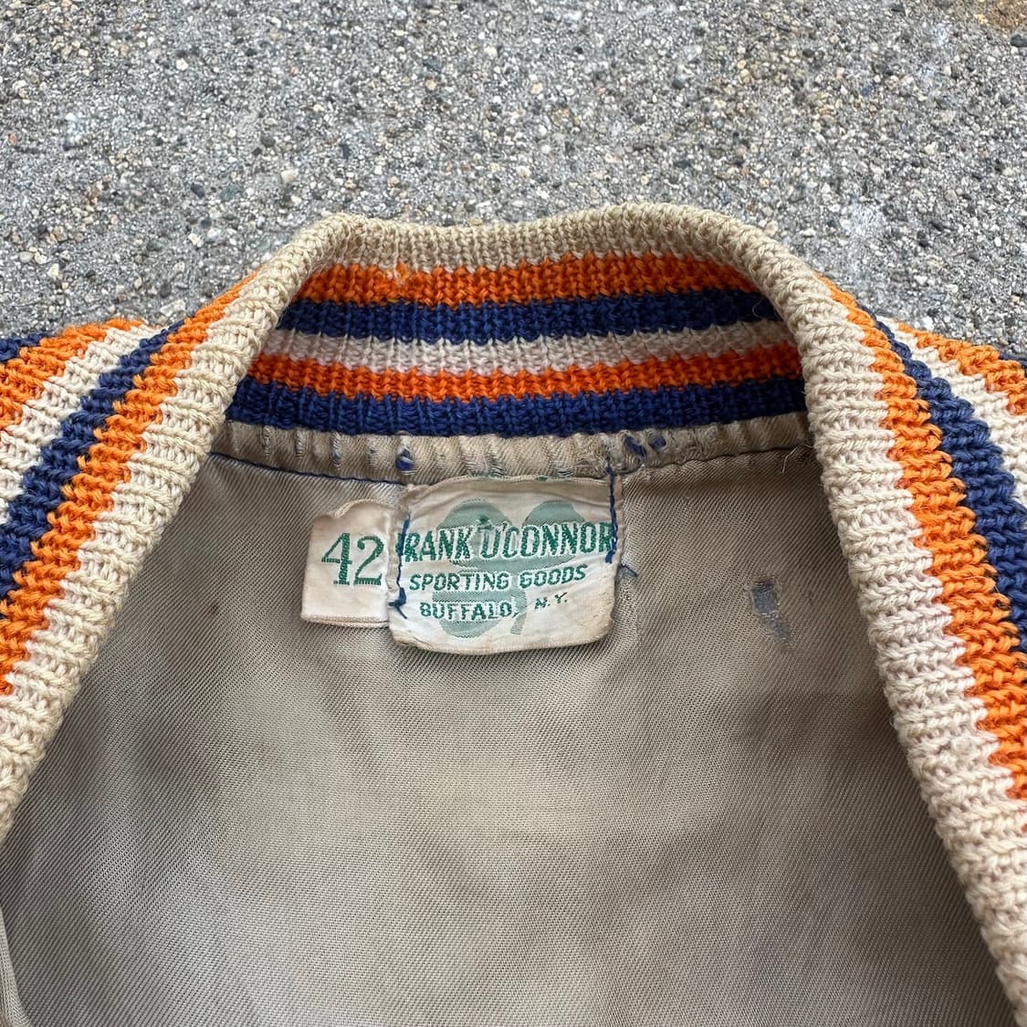 50s USA 빈티지 선페이딩 울 바시티 자켓 상품이미지8