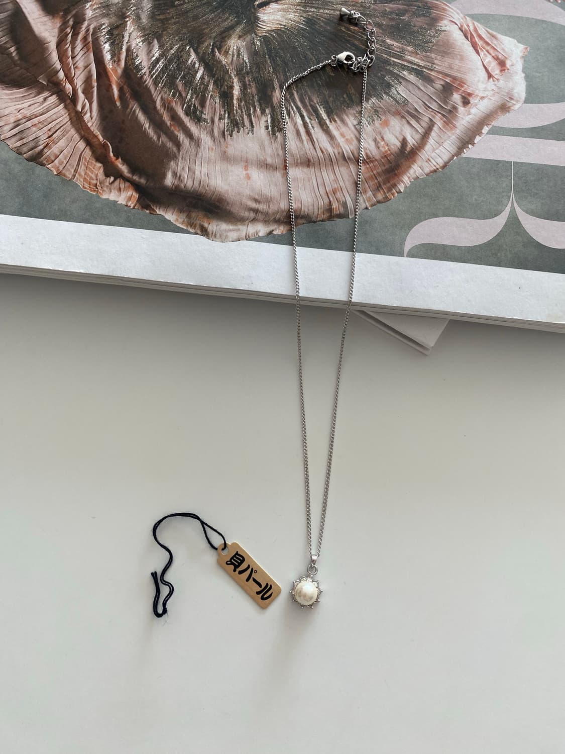 일본 조개 쉘 진주 목걸이 상품이미지3