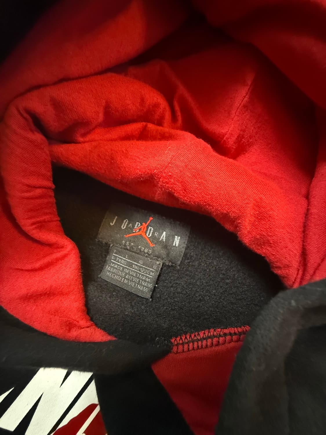 나이키 키즈 조던 블랙 후디 상품이미지5