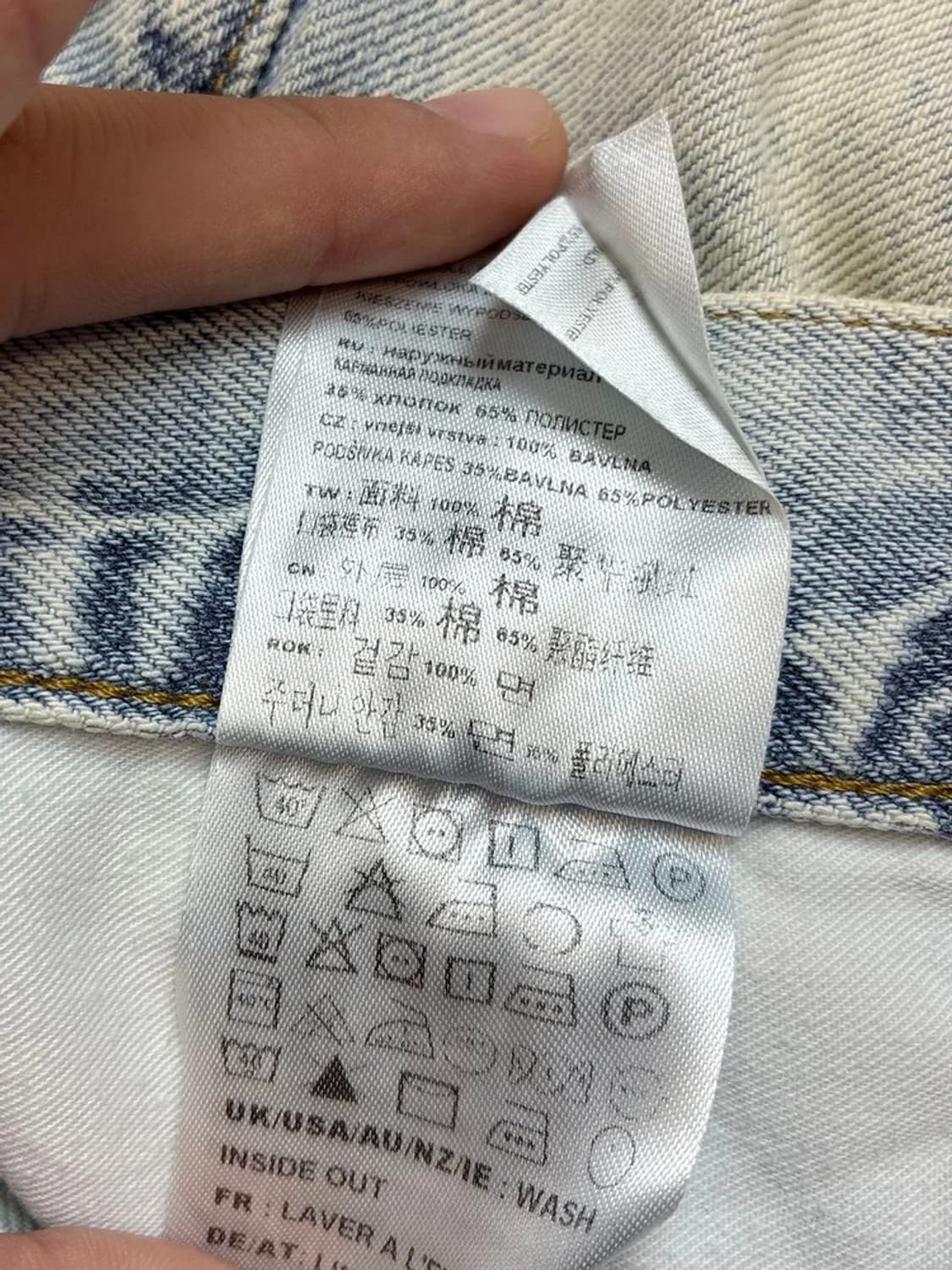 칼하트 B17 스트레이트 연청 데님 팬츠 PN5358  상품이미지9