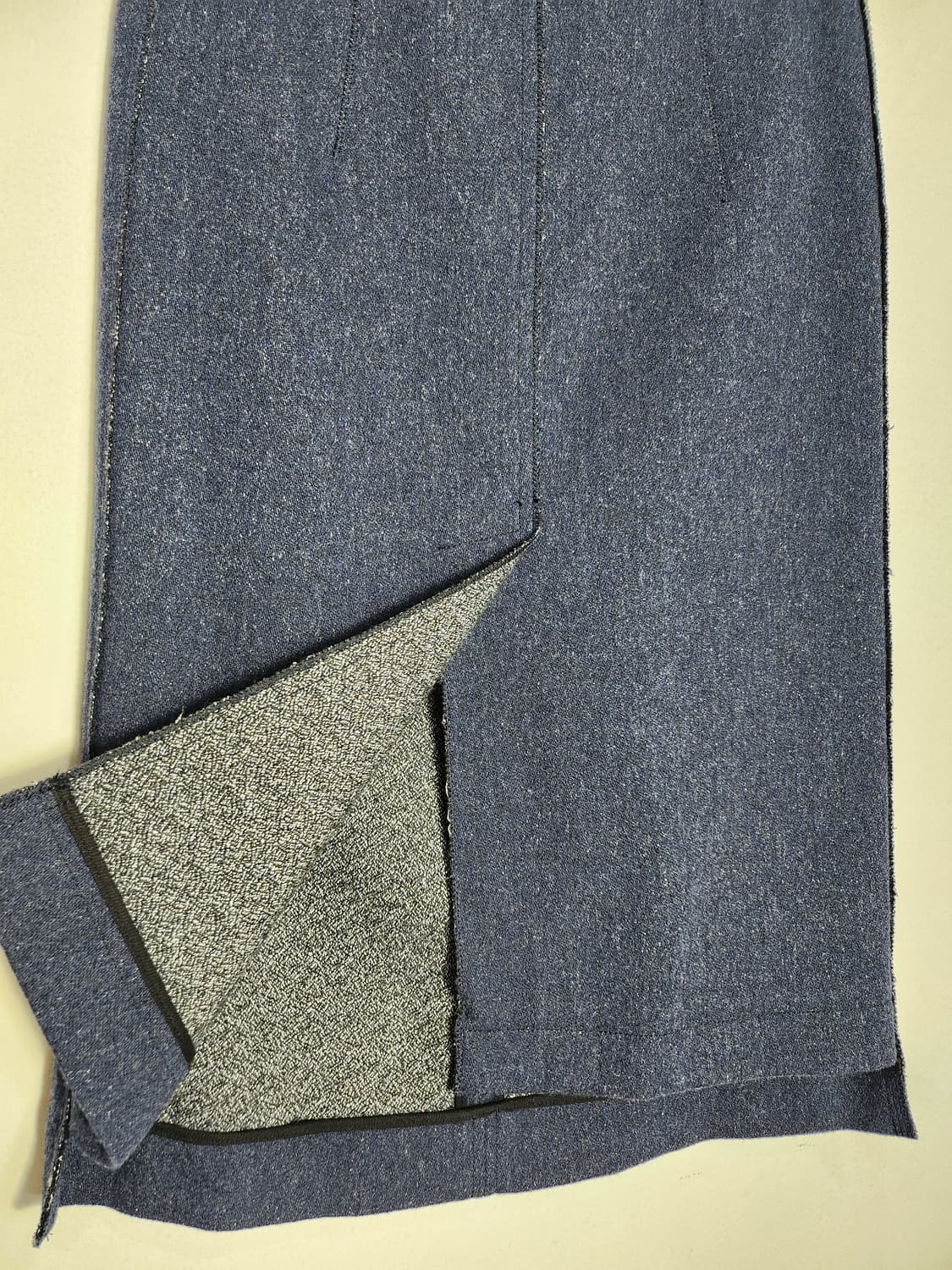 시스템 울 혼방 미디 스커트 상품이미지2