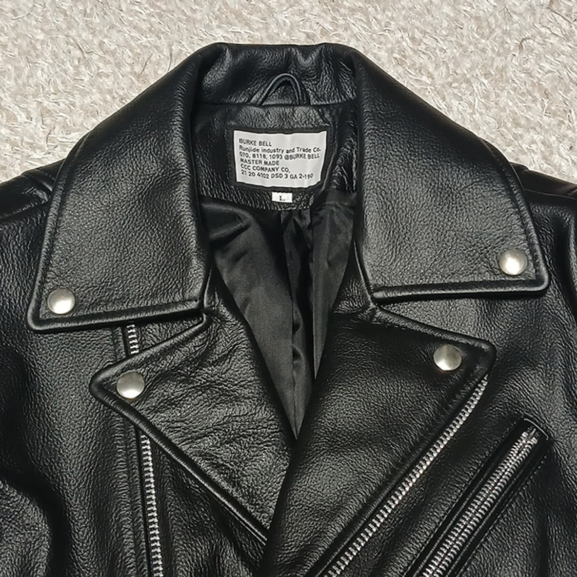 에이징씨씨씨 카우하이드 라이더 자켓 L 상품이미지4