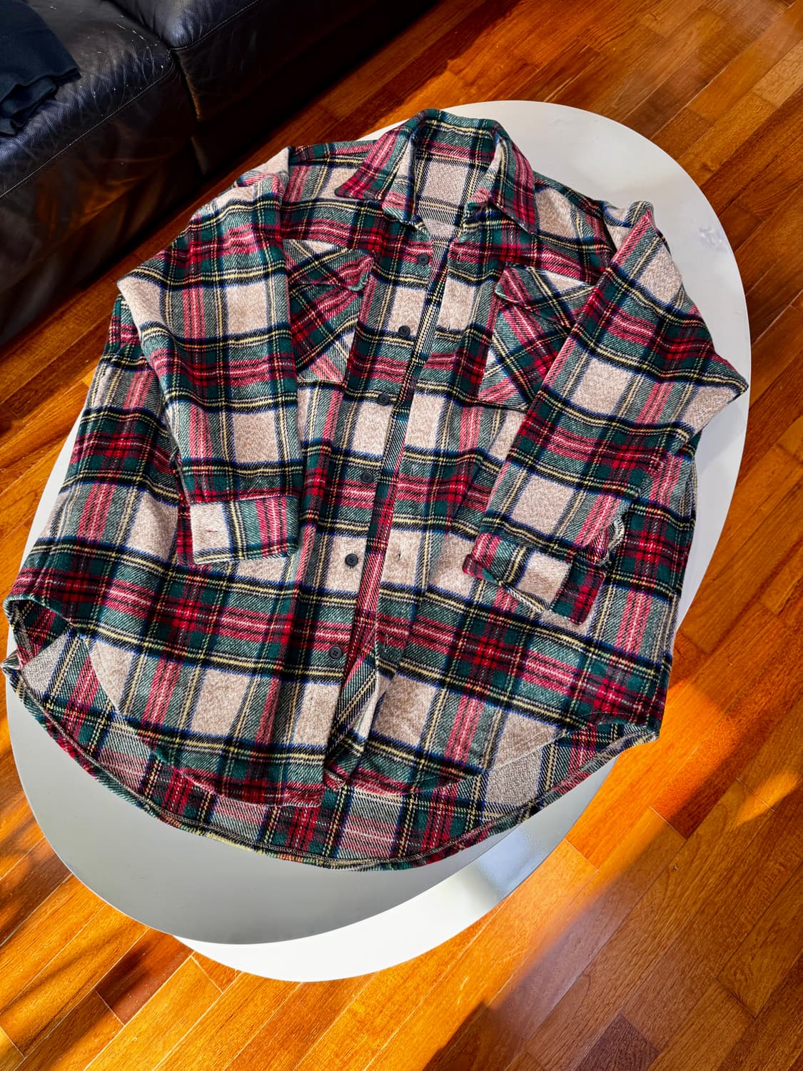 웜타탄 체크 코트 XL 상품이미지1