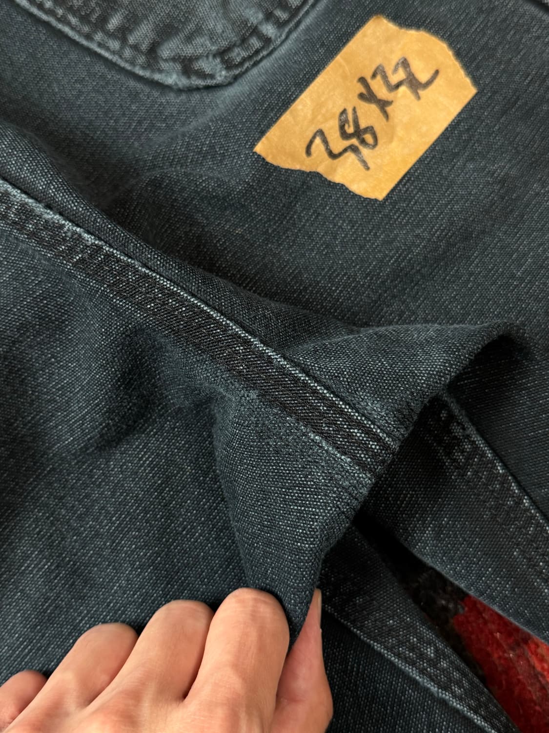 OG USA Made 칼하트 B01 더블니 블랙 칼하트 썩블니 카펜터 상품이미지10