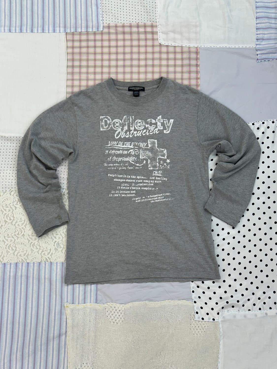 그레이 그래픽 롱슬리브  상품이미지6