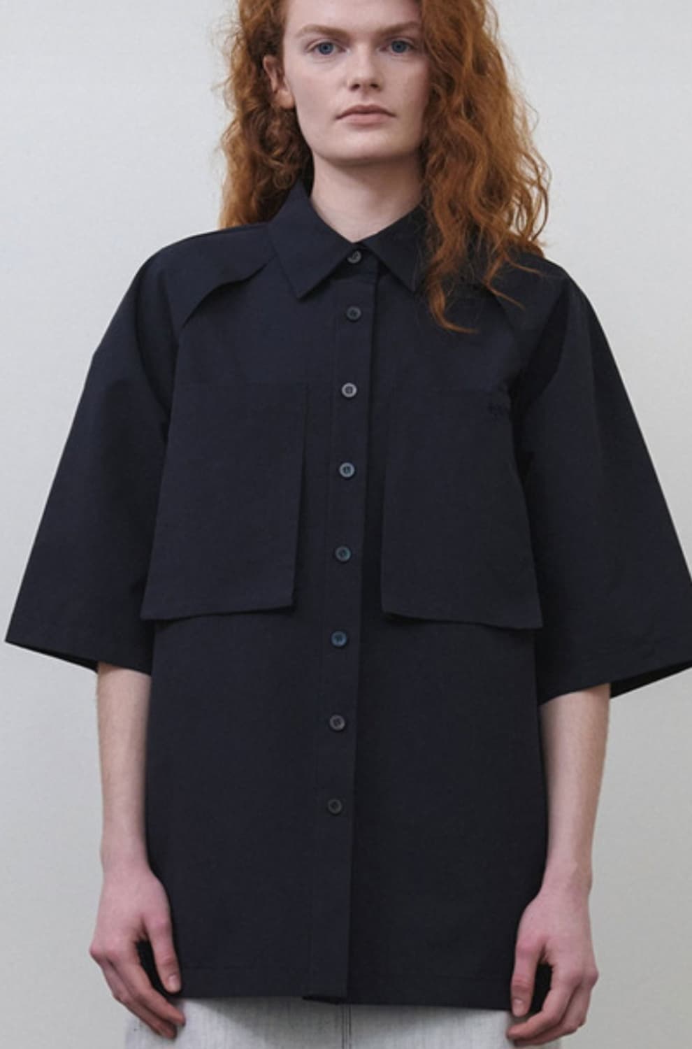 새상품) 에핑글러 pocket half sleeve shirt 네이비 반 상품이미지1