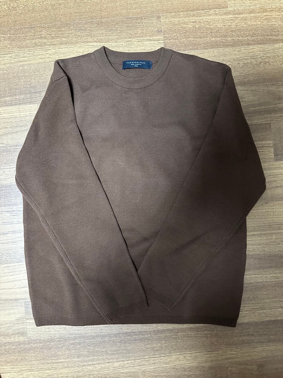 퍼스널팩 프리미엄 울 니트(세미오버) 브라운 상품이미지2