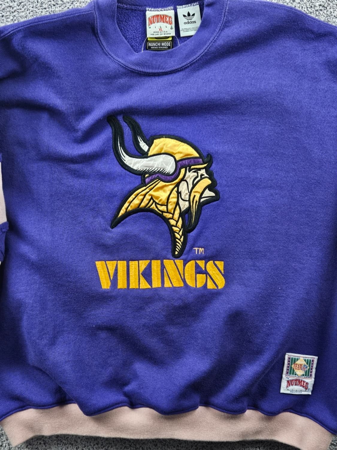 90's USA 넛맥 X 아디다스 커스텀 스웻 맨투맨 (XL)/10994 상품이미지9