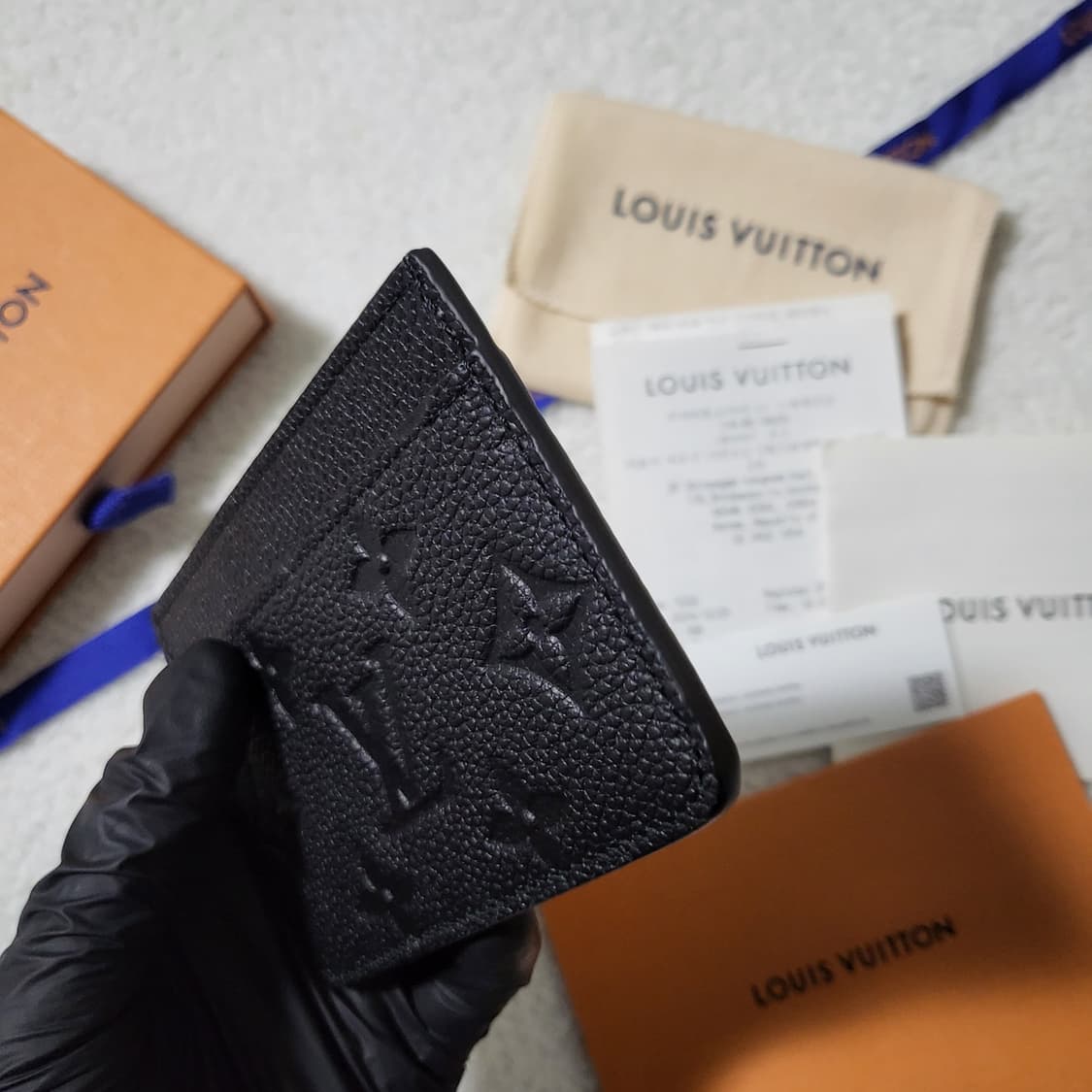 [1회착용/풀구성] 루이비통 앙프렝뜨 카드홀더 카드지갑  상품이미지8